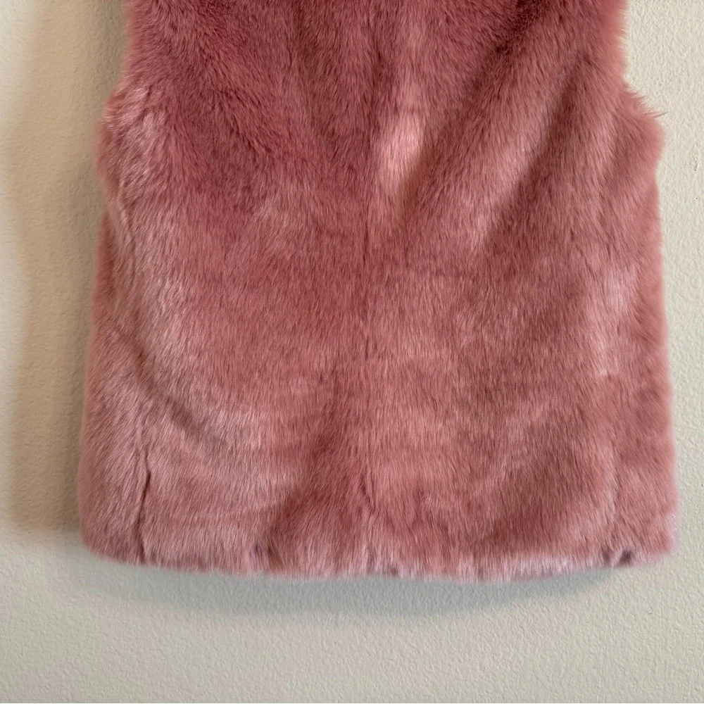 J. Crew Faux Fur Zip Vest Pockets